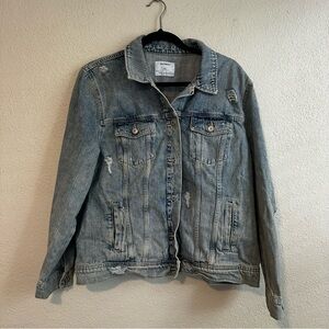 Old Navy Light Blue Distressed Jean Jacket